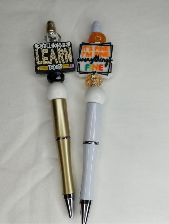 Handmade Other - Handmade Silicone Bead Teacher Pens